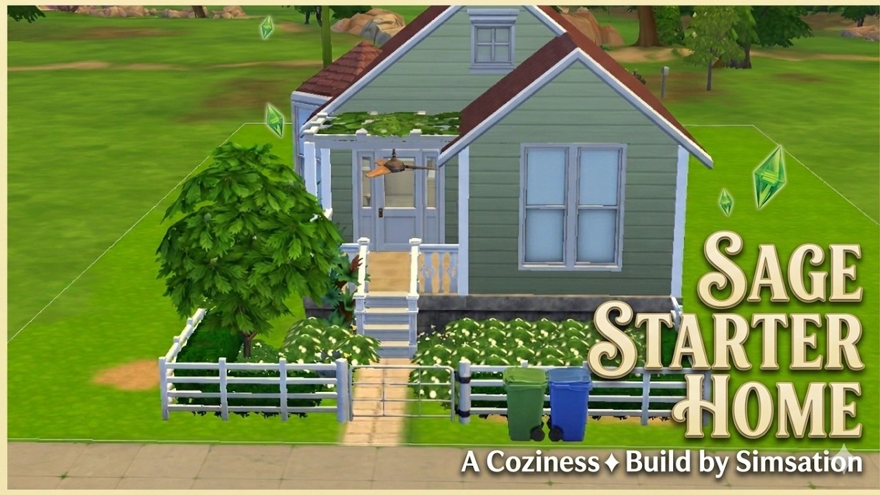 Sage Starter Home//The Sims 4🏡