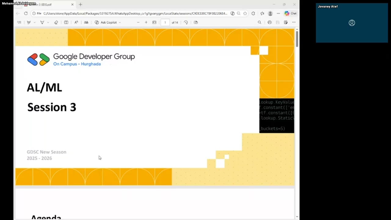 AI / Machine Learning (Session #3)