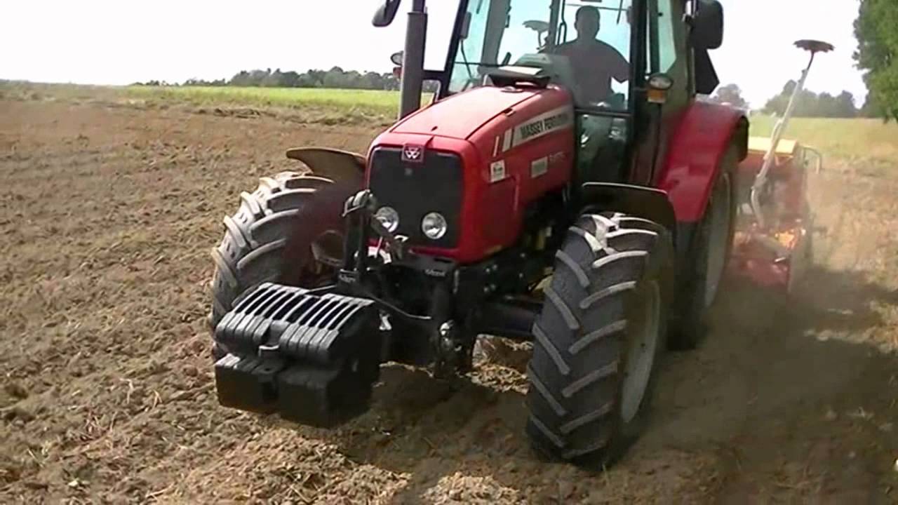 Uprawa Rzepaku 2013/Massey Ferguson 5465 Dyna 4 i Claas Axos 320 CX