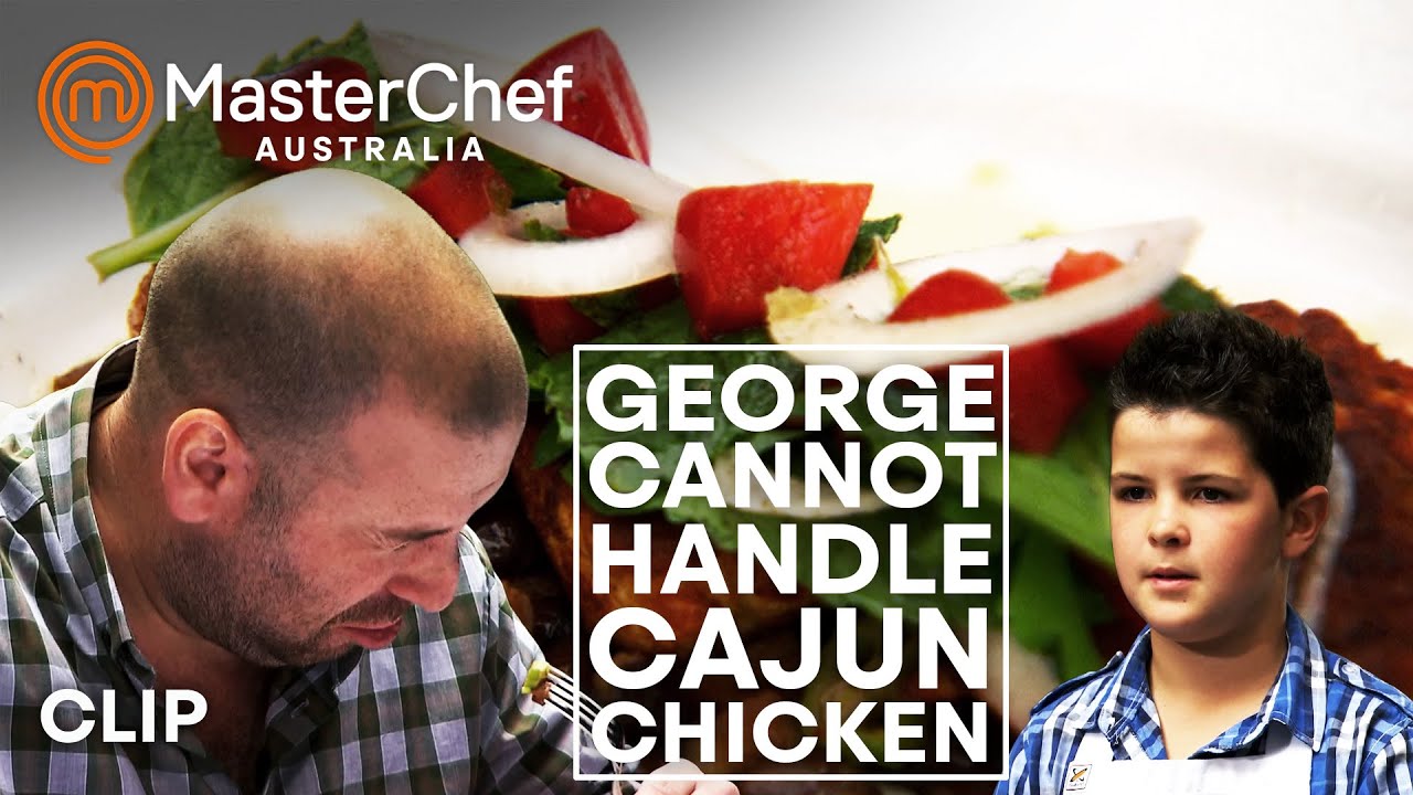 Cajun Chicken Is Too Hot For George Calombaris | Junior MasterChef Australia | MasterChef World