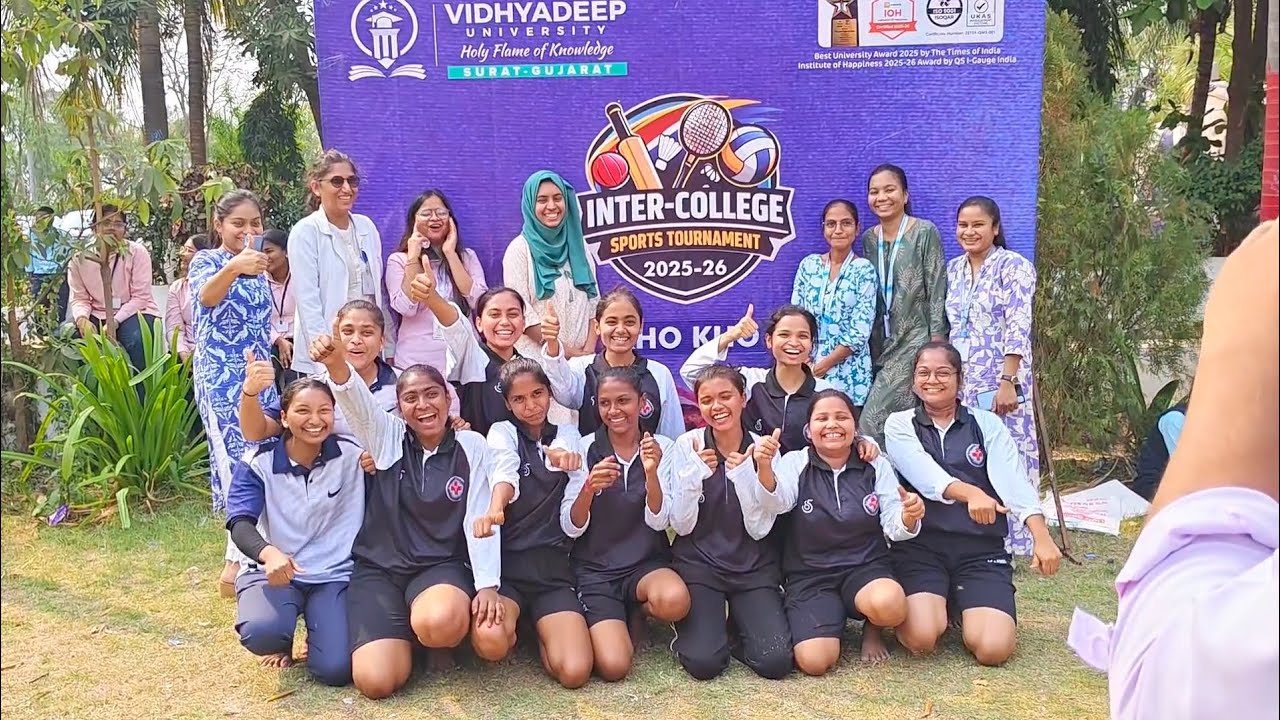 Nursing Girls Win 🏆 Kho Kho | Inter College Sports Tournament 2026 | Vidhyadeep University