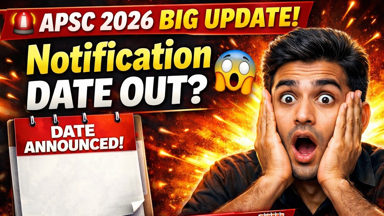 🚨 APSC 2026 BIG UPDATE | Notification DATE OUT? 😱