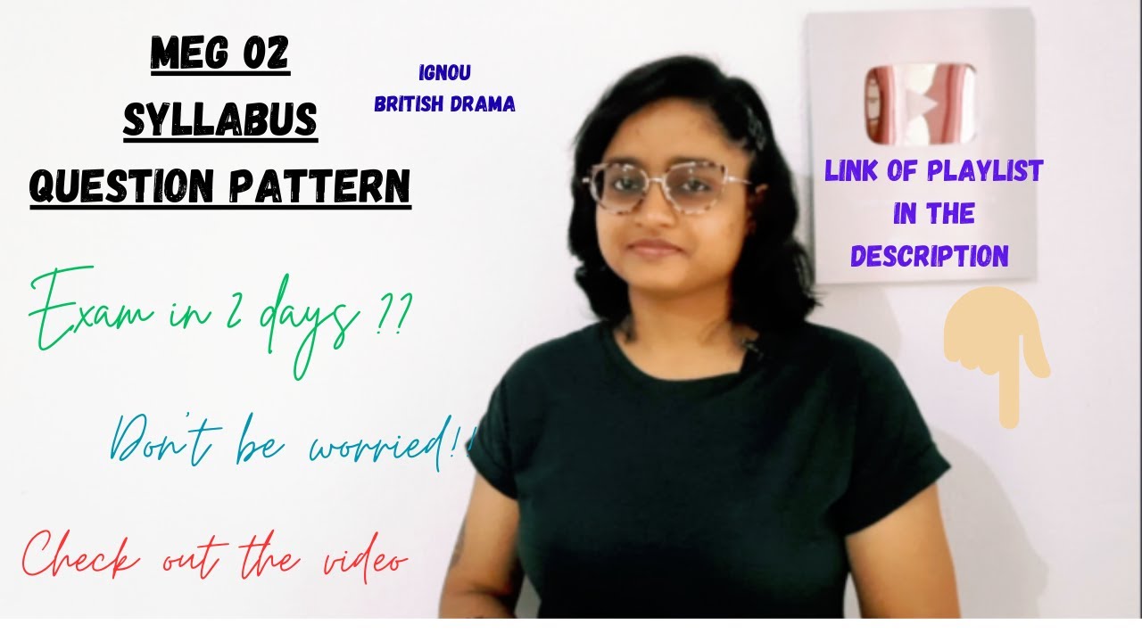 Meg 02 syllabus | Question Patterns| how to prepare for ignou meg 02 exams in limited days!!
