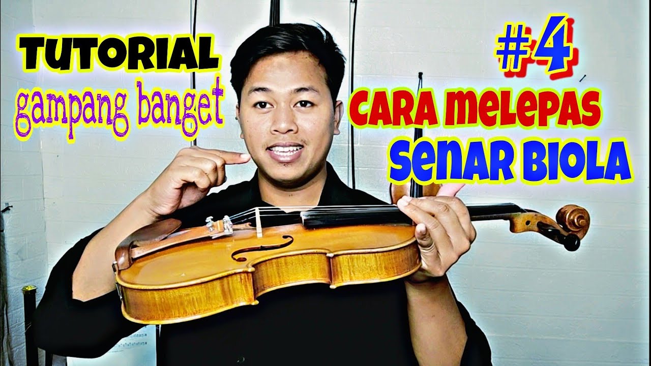 tutorial cara melepas senar BIOLA untuk pemula / #violinclass #RismawandaViolinClass