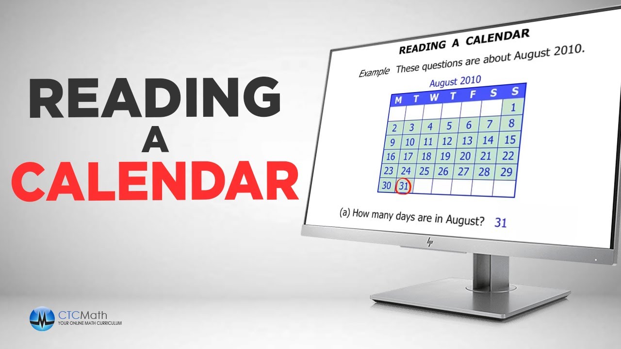 Reading A Calendar