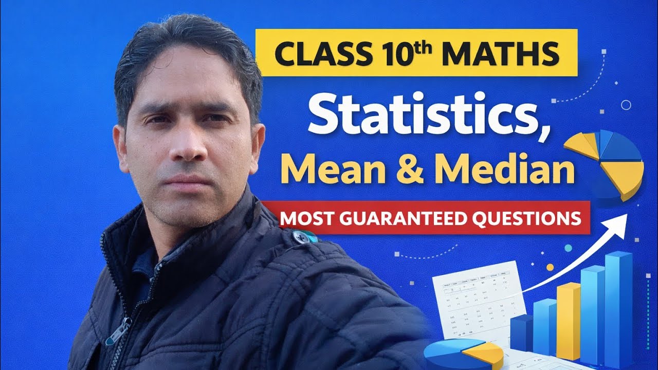 Ncert class 10th Statistics  maths Mean and Median most guaranteed questions