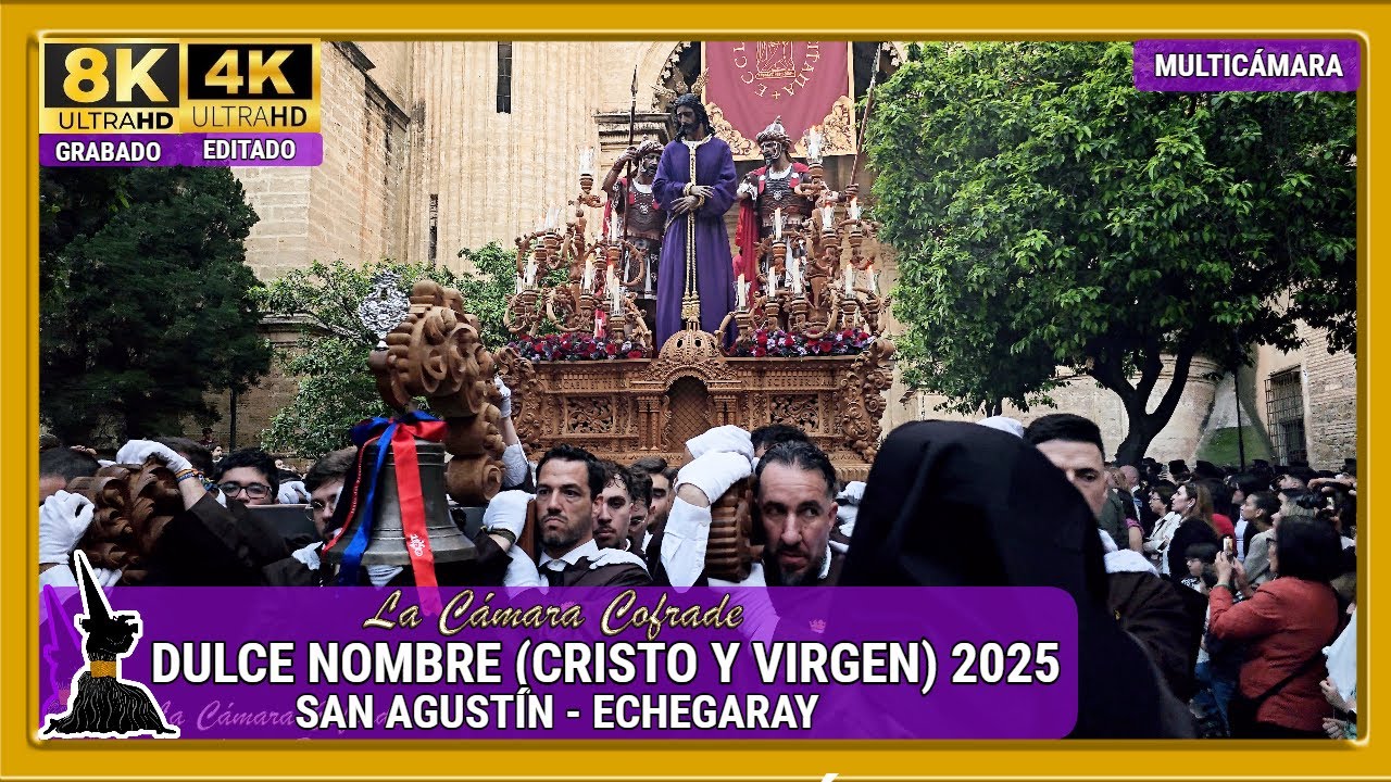 CRISTO DE LA SOLEDAD Y VIRGEN DEL DULCE NOMBRE. SAN AGUSTÍN - ECHEGARAY. SEMANA SANTA MÁLAGA 2025