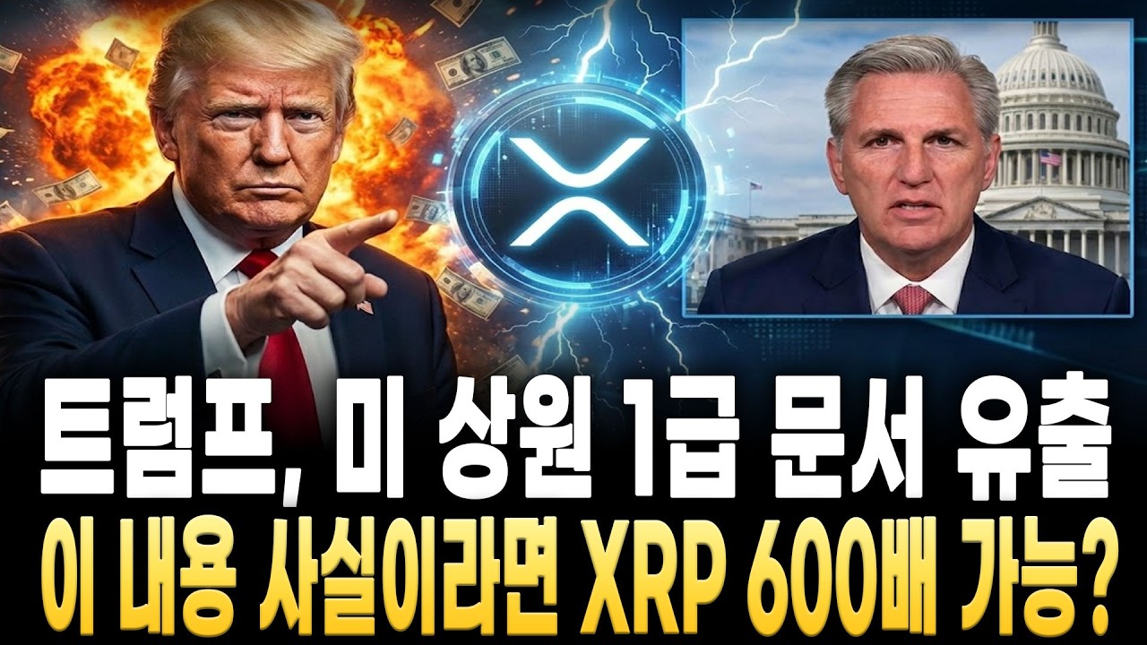[리플 전망] 트럼프, 미 상원 1급 문서 유출 이 내용 사실이라면 XRP 600배 가능?