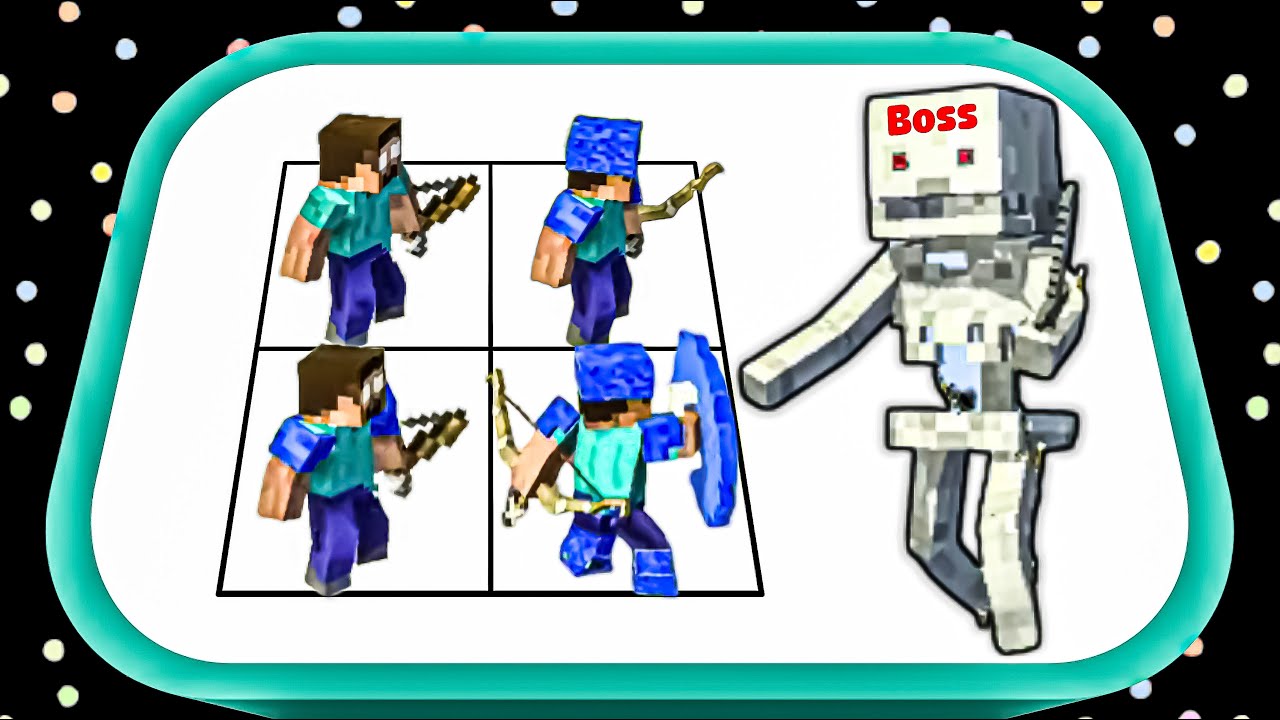 Merge Craft Archers VS Mobs Battle | Craft Skeleton Boss Attack War