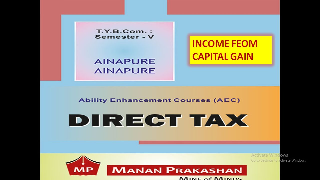 # 1 TYBCOM I Direct Taxation I Capital Gain I Practical Problem