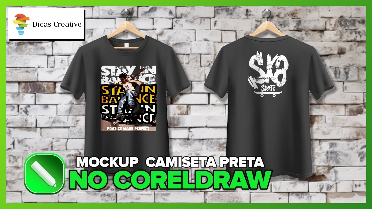 Tutorial Completo: Crie Mockups Realistas de Camisetas Pretas no CorelDRAW