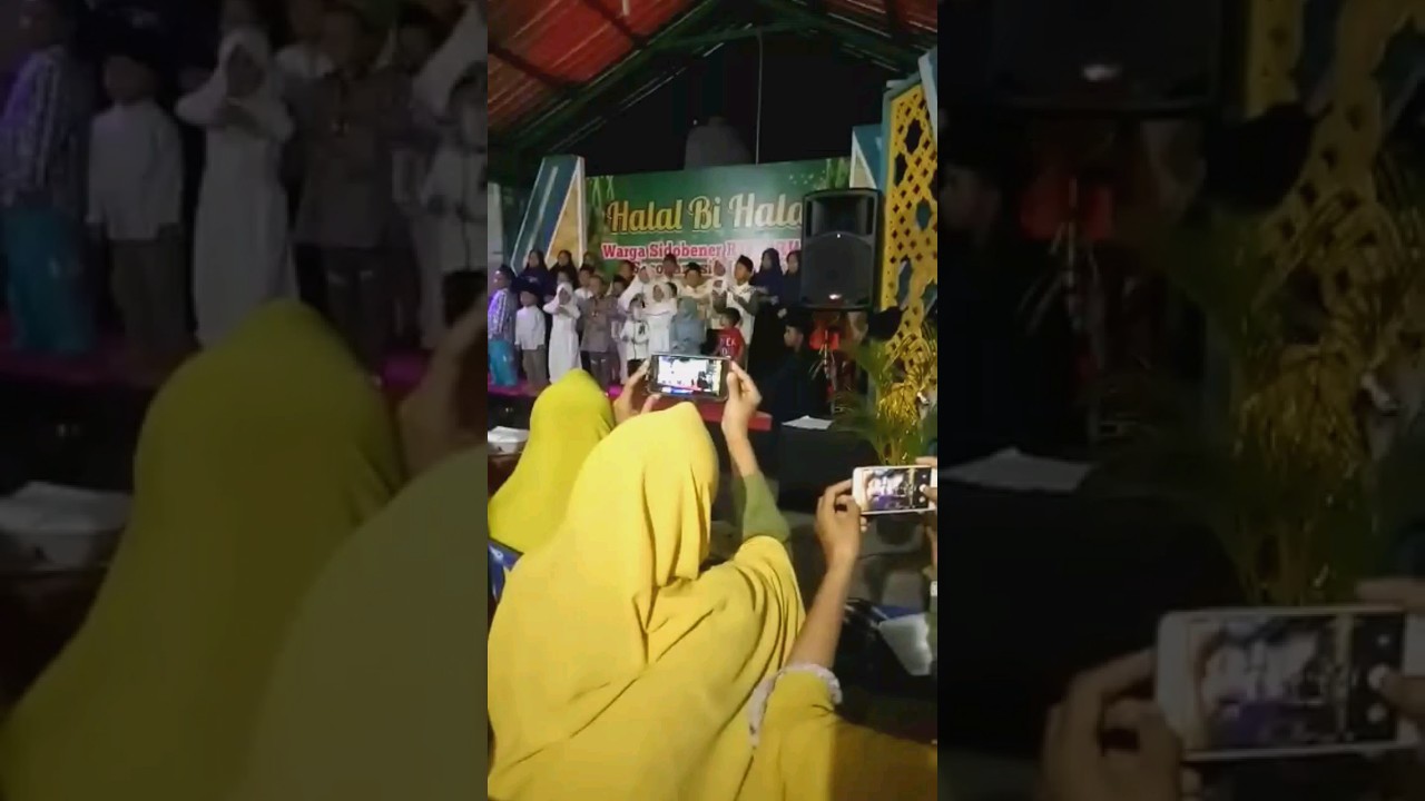 anak anak pentas saat halal bi halal #shortsfeed #youtubeshorts #trendingshorts