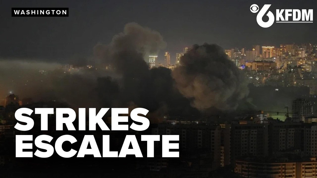 Israeli airstrikes hit Tehran and Beirut as US warns of escalation