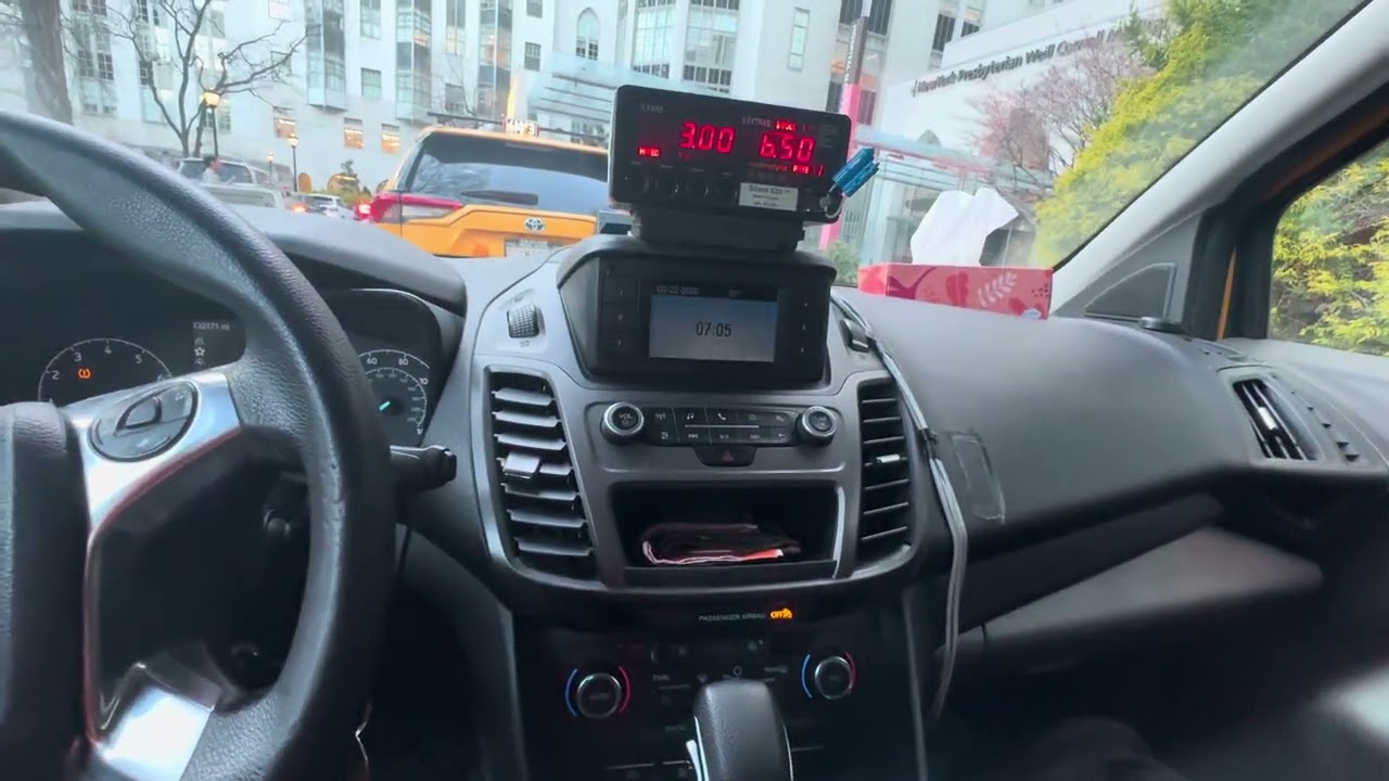 How to Start Metter Yellow Taxi  USA New York yellow taxi driving