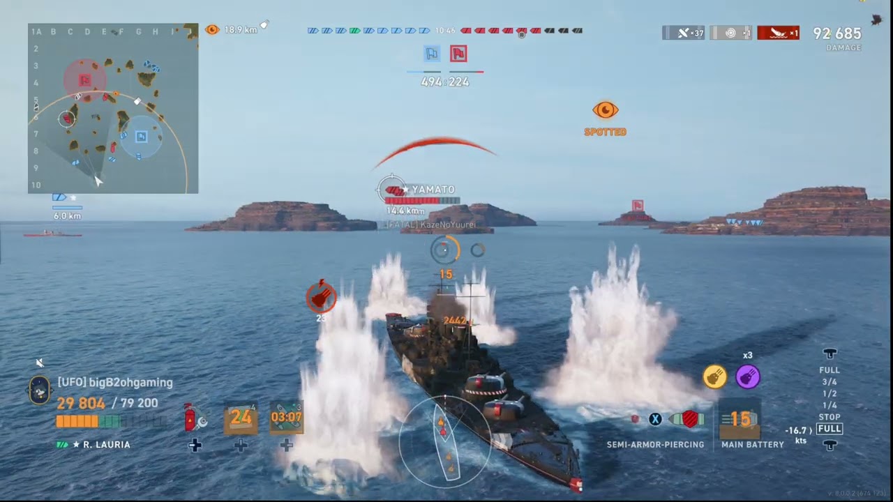 Р. Ди Лаурия Максимальное рассеивание - World of Warships Legends