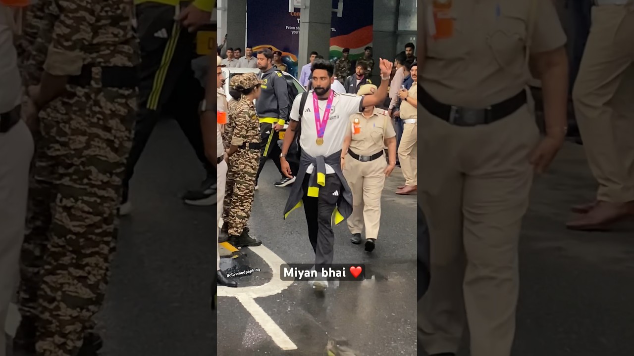 Mohammed Siraj arrived in Delhi 🔥🇮🇳🇮🇳 #mohammedsirajbowling #mohammedsiraj #t20worldcup #reels