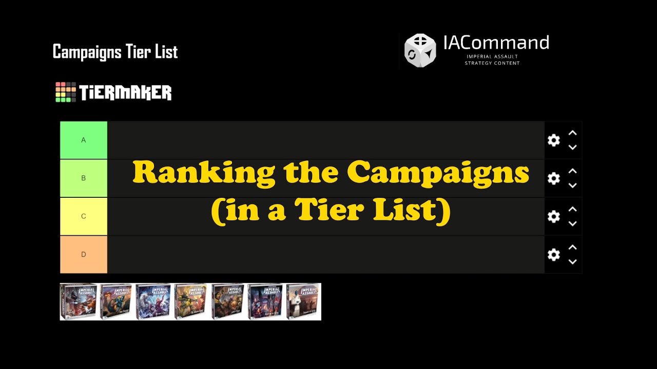 Imperial Assault Campaigns - Tier List and Analysis
