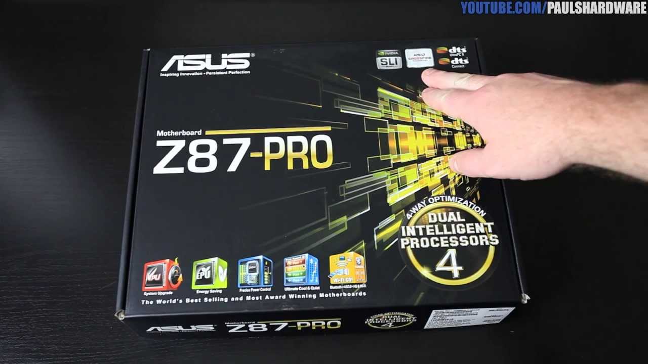 ASUS Z87-PRO Intel Haswell 1150 Motherboard Unboxing & Overview