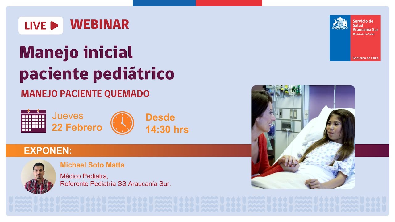 WEBINAR | Manejo de Paciente Quemado: Paciente Pediátrico