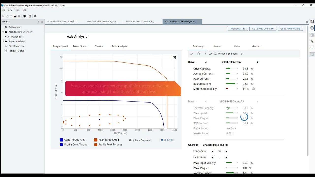 FactoryTalk Motion Analyzer Tutorials - Solution Size Up / Size Down