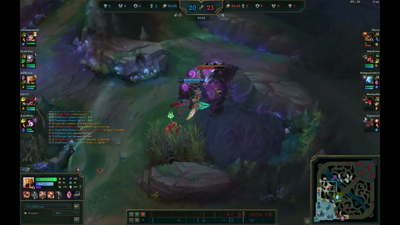 renekton - azir - blue buff