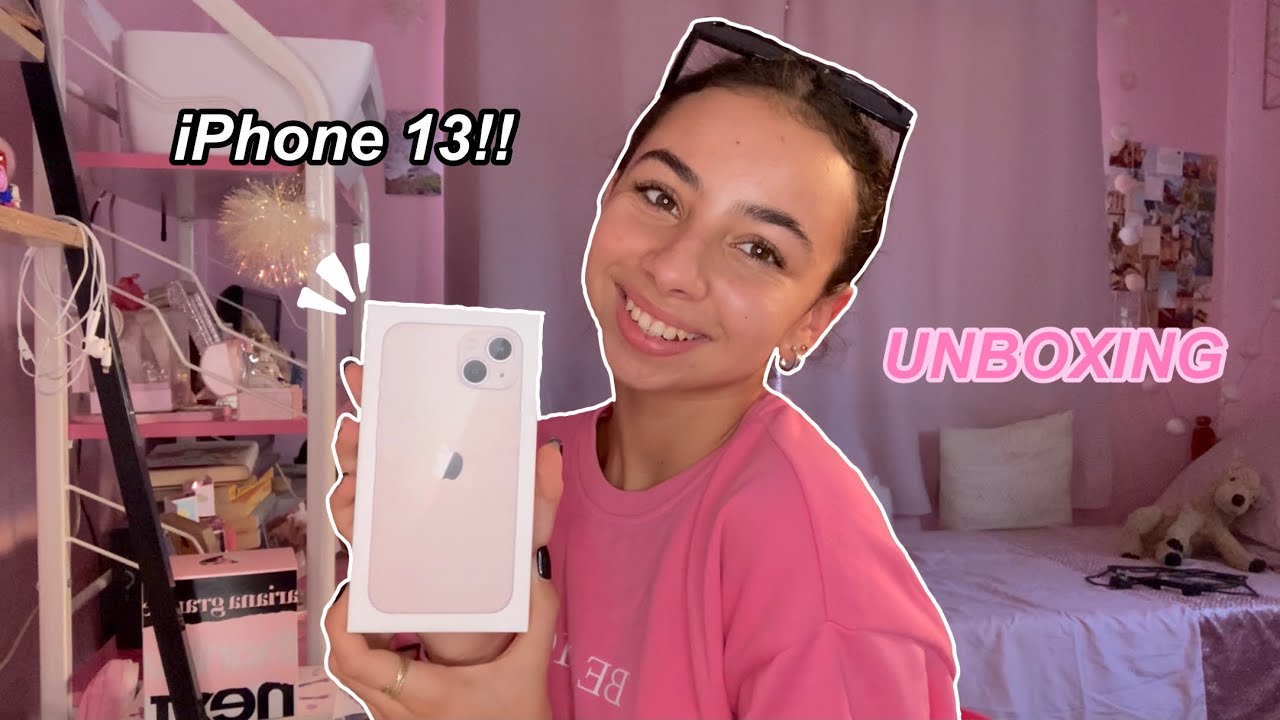 UNBOXING THE PINK IPHONE 13+ SET UP! | Leila Clare