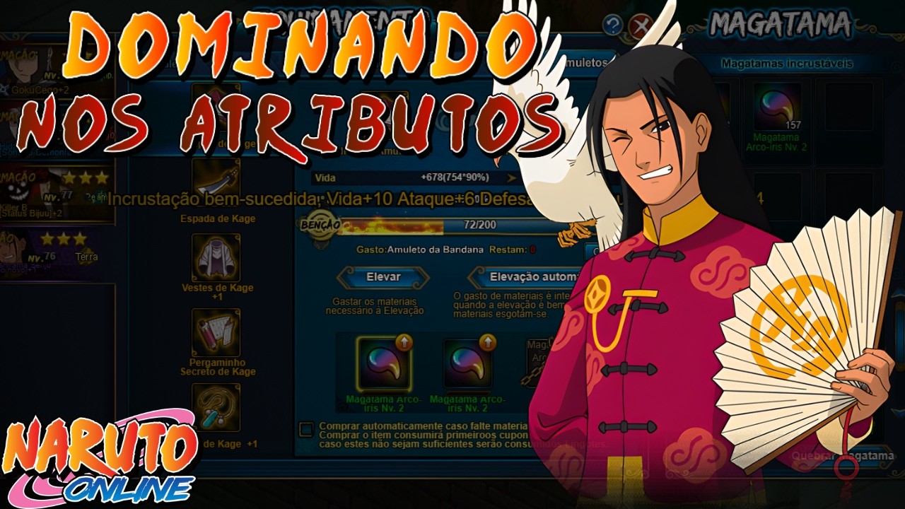 FINALMENTE CHEGOU O DIA DE MEXER NOS AMULETOS! - SÉRIE FREE, EP:09 - NARUTO ONLINE
