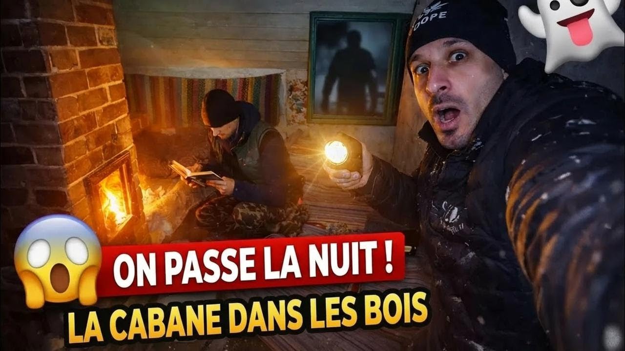 On passe la nuit tous les trois dans la cabane au fond des bois