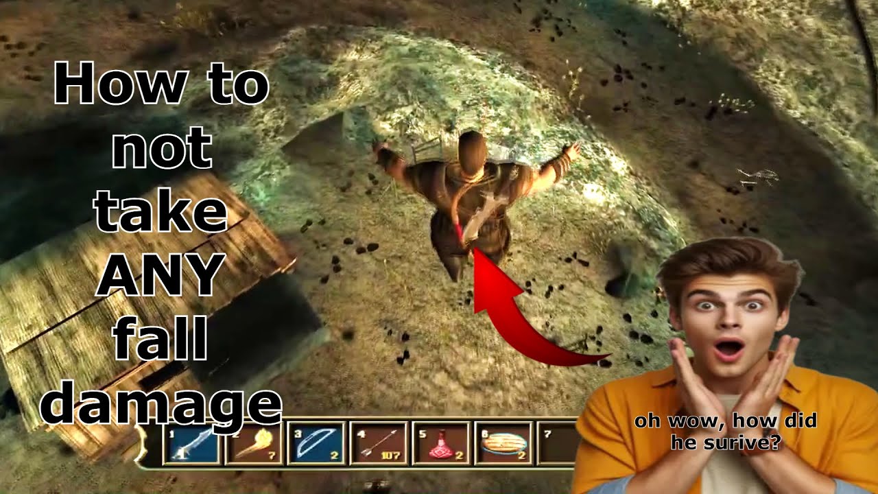 Gothic 3: How to not take ANY fall damage