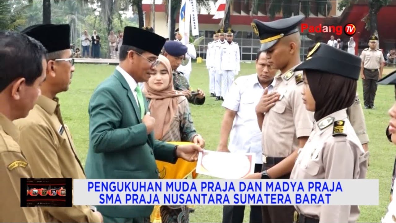 Pengukuhan Muda Praja Dan Madya Praja SMA Praja Nusantara Sumatera Barat