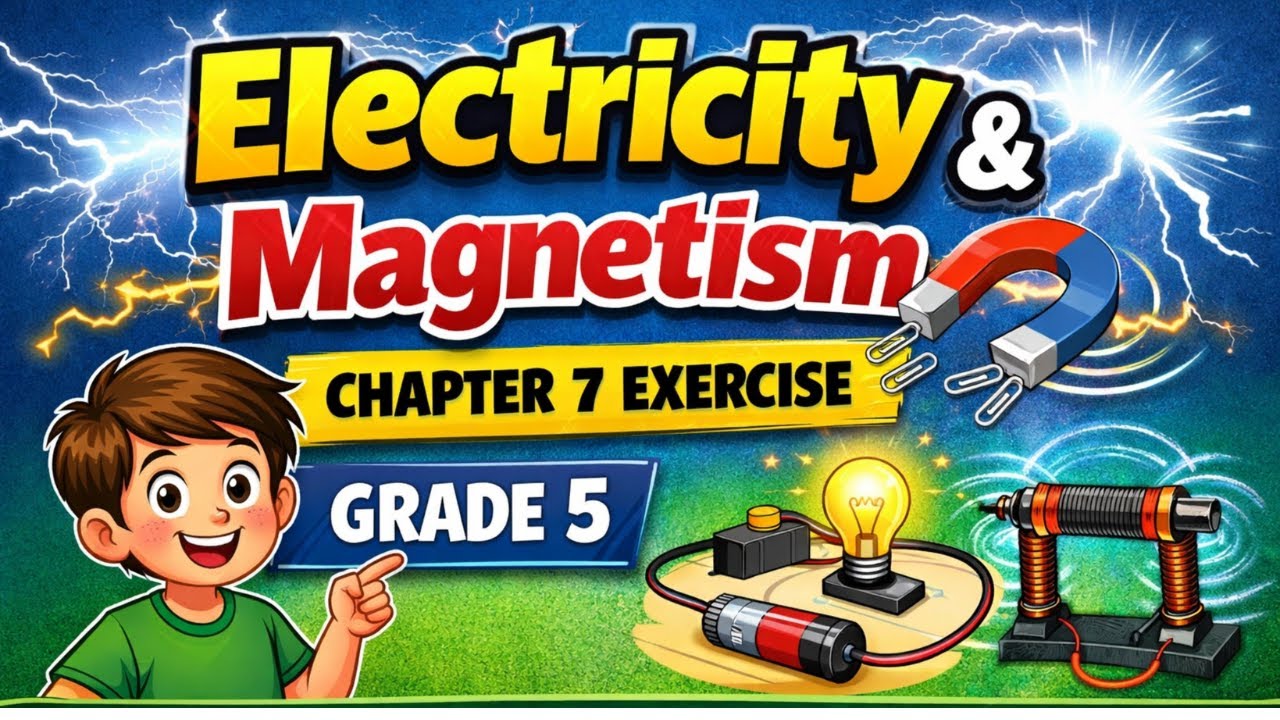 Electricity & Magnetism Chapter 7 Exercise | All Questions Solved Simply