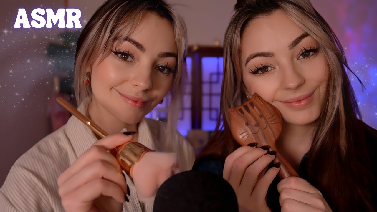♡ ASMR  - Ma jumelle teste l'ASMR pour la première fois ♡