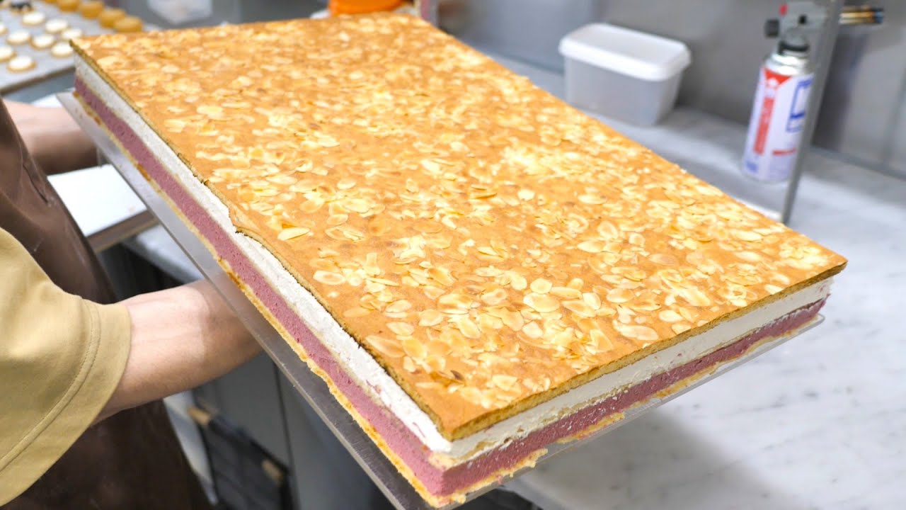 密着24時！巨大な苺カシスバニラケーキを作るケーキ屋さんの仕事風景｜bilsonrollers
