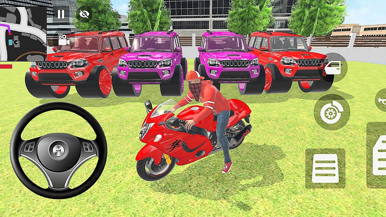 🥰🤑- Franklin Fully Modified 4️⃣ Mahindra Scorpio And KTM Bike 🏍 Indian Theft Auto Simulator 💥 Game 🎮