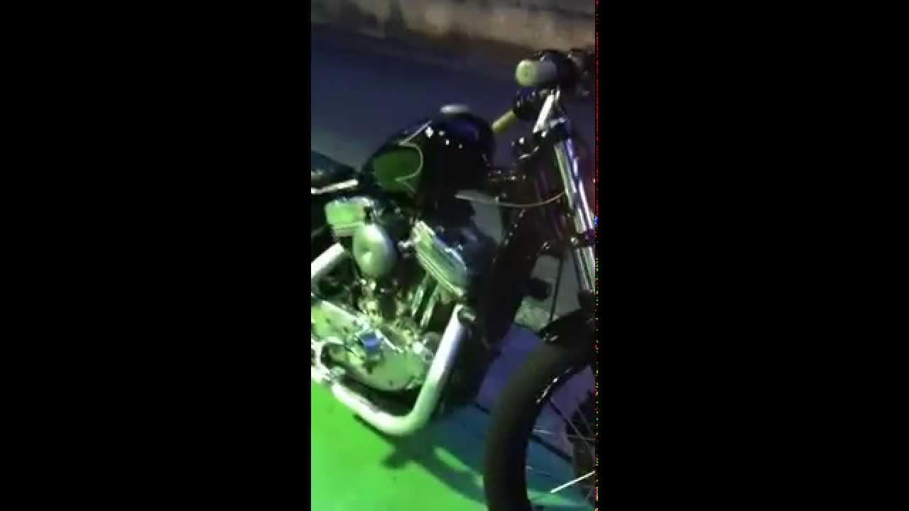 ワンオフマフラーのサウンドがやばい！ヒデモカスタムスポーツスター