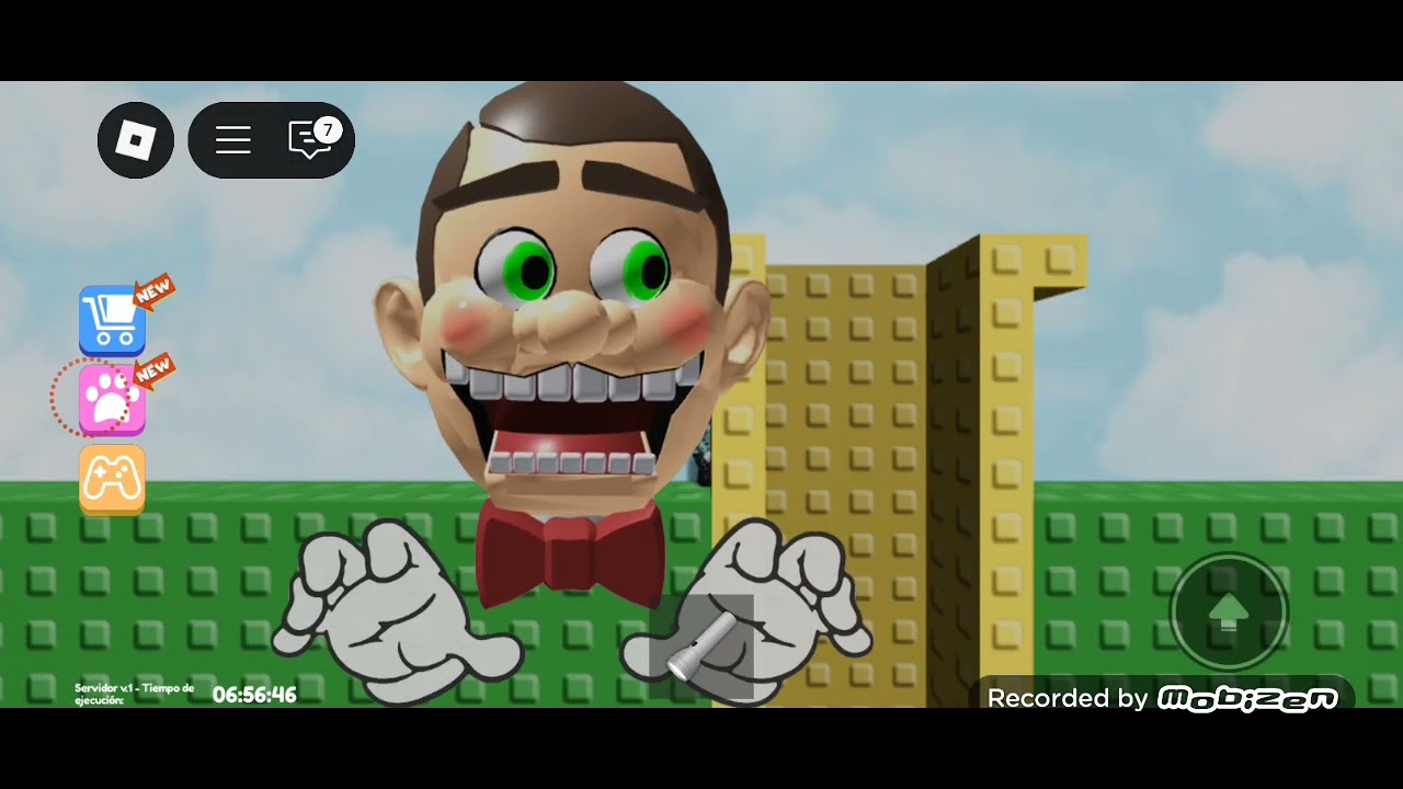 Pasandome el juego de el muñeco malvado de ROBLOX 😱