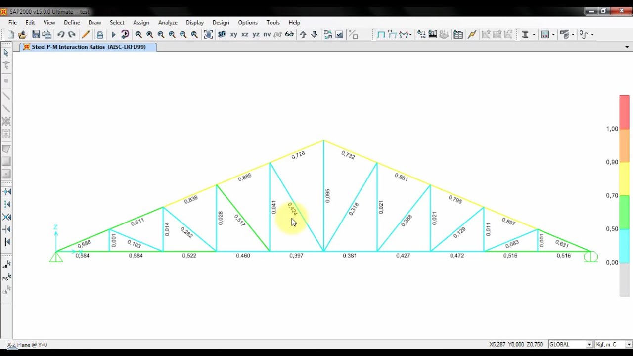 SAP2000 - Analisa dan Desain Rangka Atap Kuda-kuda Baja