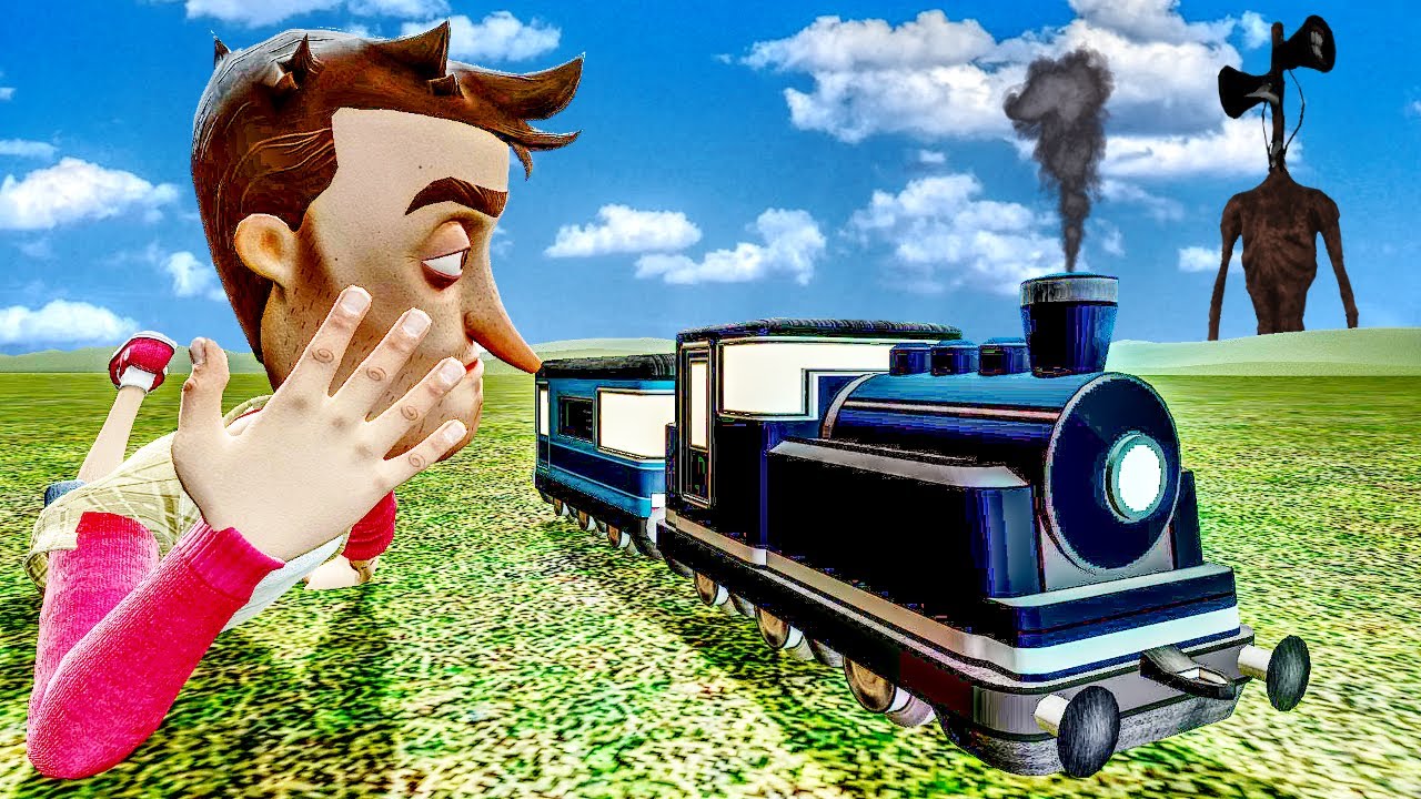 Siren Head Tried To Ruin My New Lego Train in Gmod?! (Garry's Mod Gameplay)