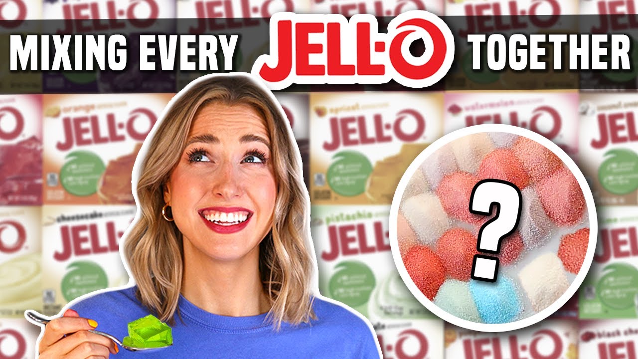 I Tried Mixing EVERY JELLO FLAVOR TOGETHER (Chris tricked me!)