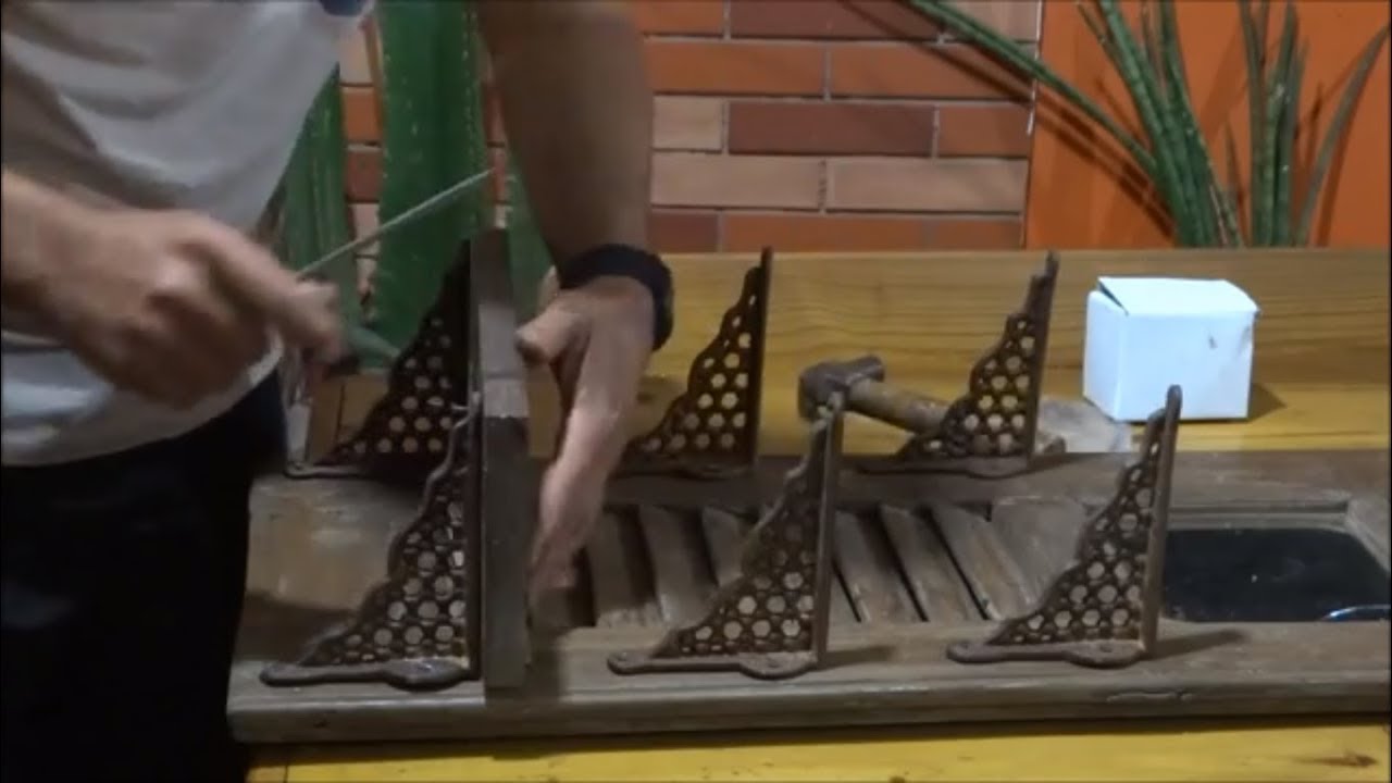 Transformando janela antiga em arte