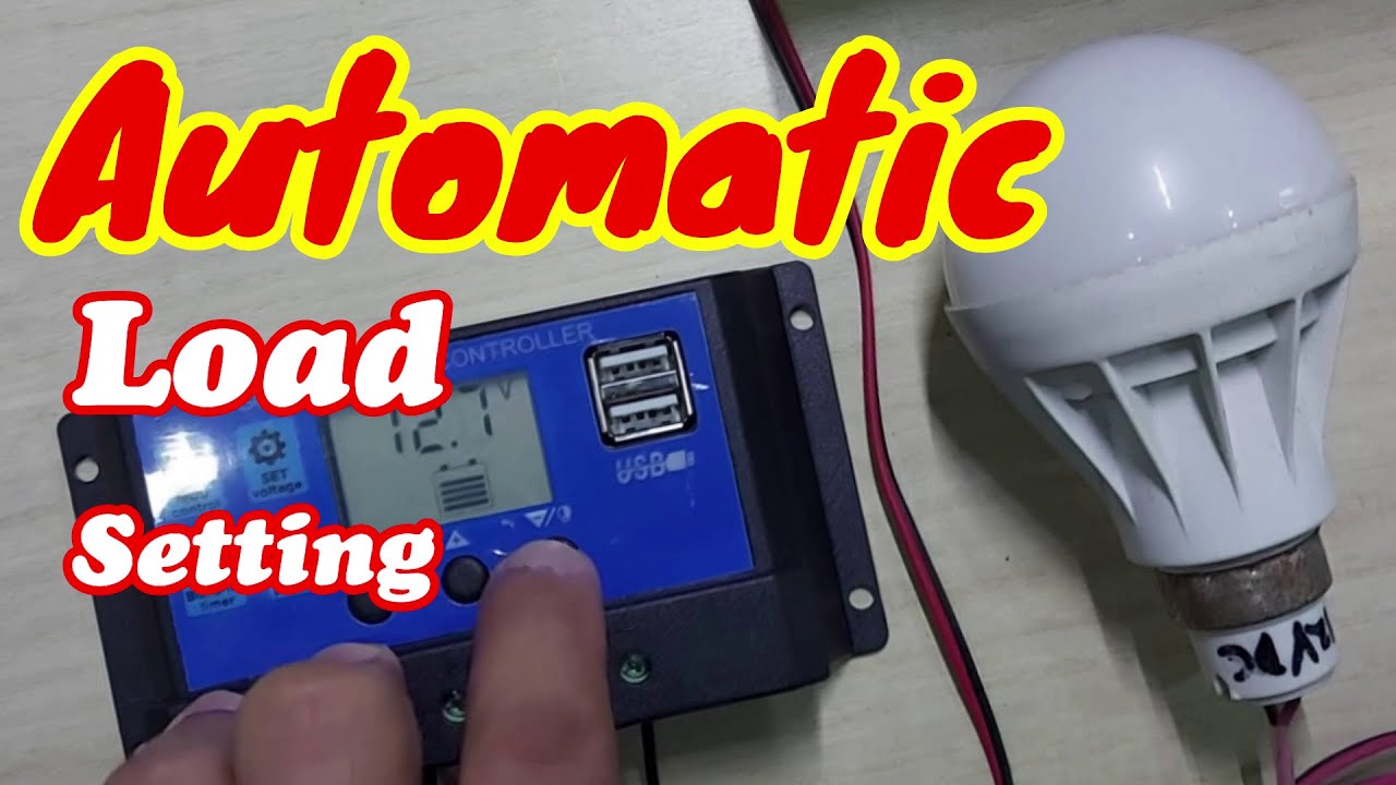 PWM Solar Charge Controller Automatic Load Setting