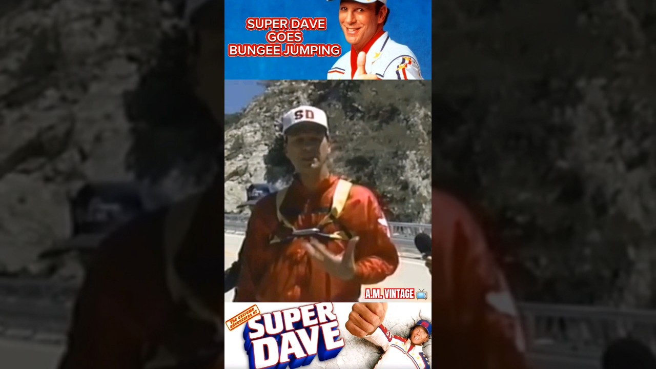 Super Dave Osborne Does an Amazing Bungee Jump #comedy #80s