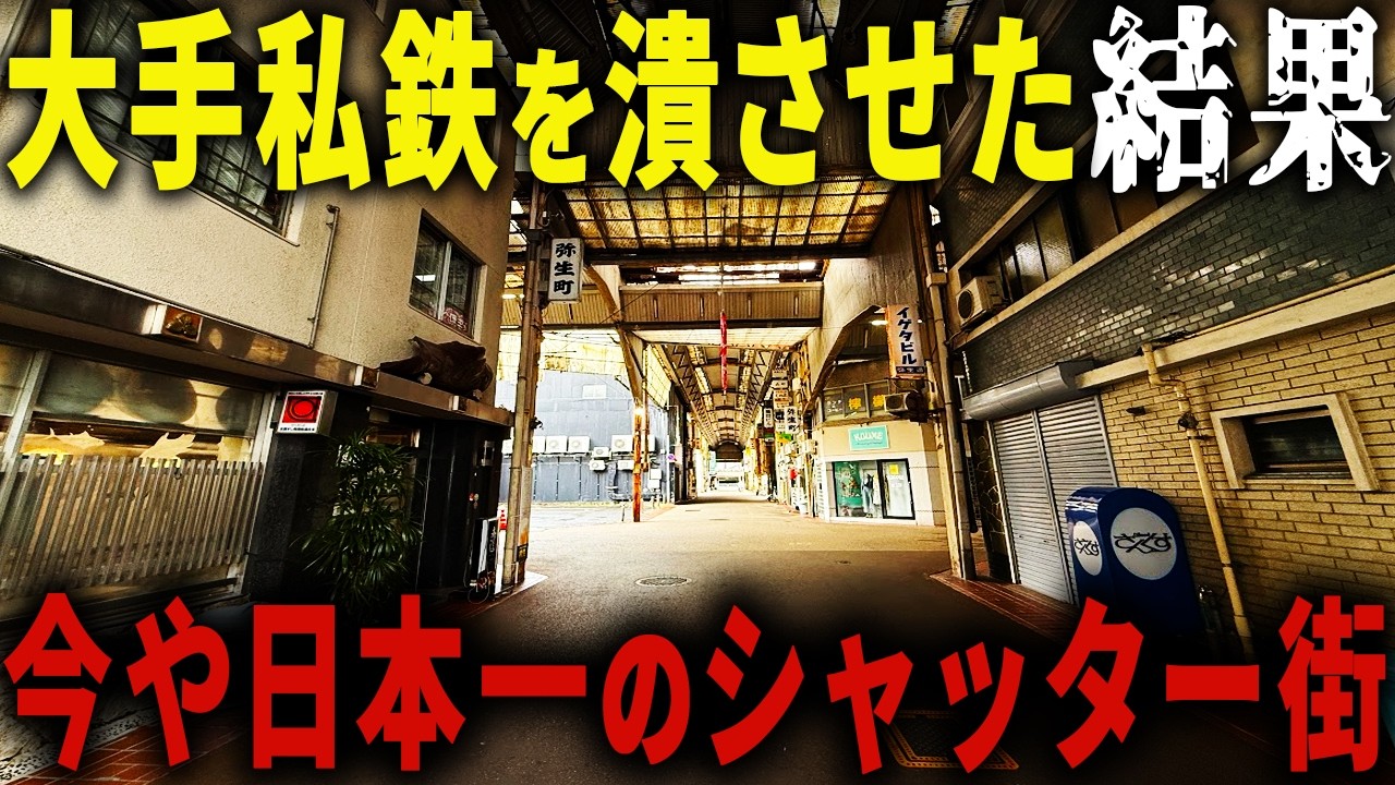 【2025年以降 商店街撤去へ…】かつては地域No.1の巨大繁華街だったのに… 今や「日本一のシャッター街」になってしまった繁華街の現実【ゆっくり解説】