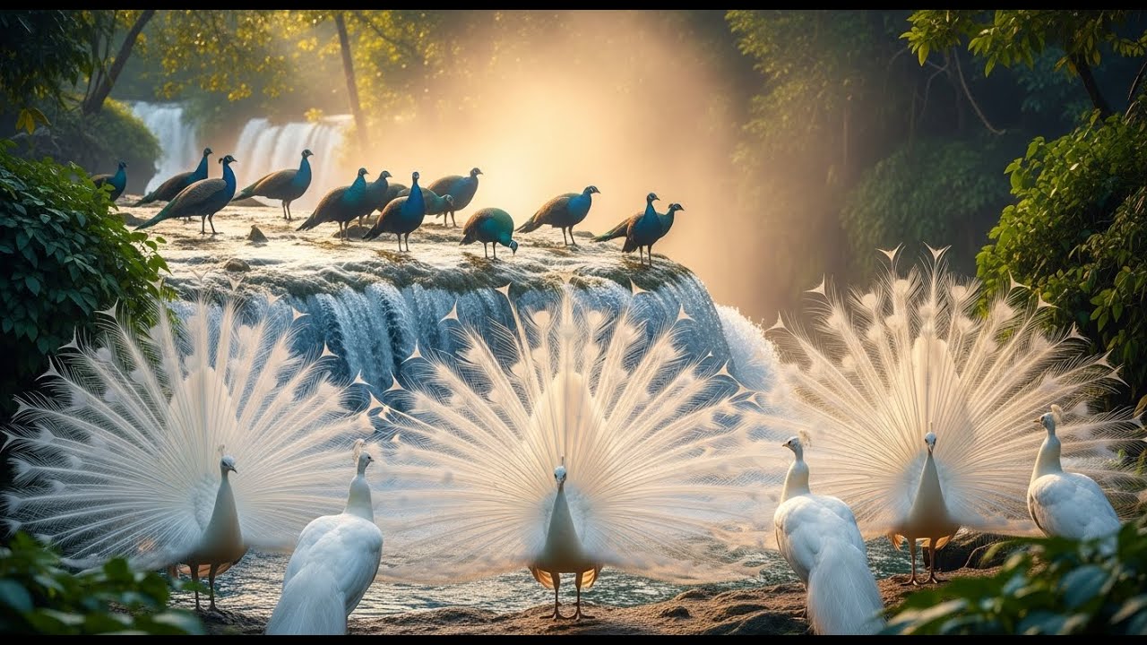 TOP 18 MOST BEAUTIFUL PEACOCKS ON EARTH  SOUNDS ORIGINAL 4K  RELAXATION Journey