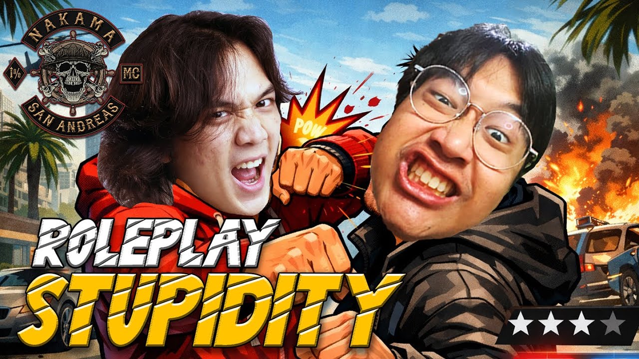 bersama @ibot_13  mukulin kelompok 5tar dan penculikan kepolisian oleh NAKAMA - ROLEPLAY STUPIDITY