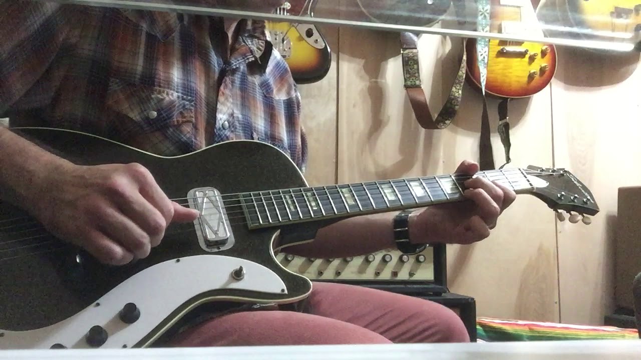 1959 Silvertone Jupiter Guitar Harmony Gold Foil DeArmond Silvertone 1482