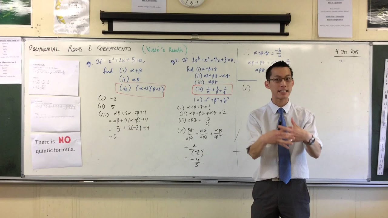 Polynomial Roots and Coefficients (5 of 5: Working with Viete's Results with introductory examples)