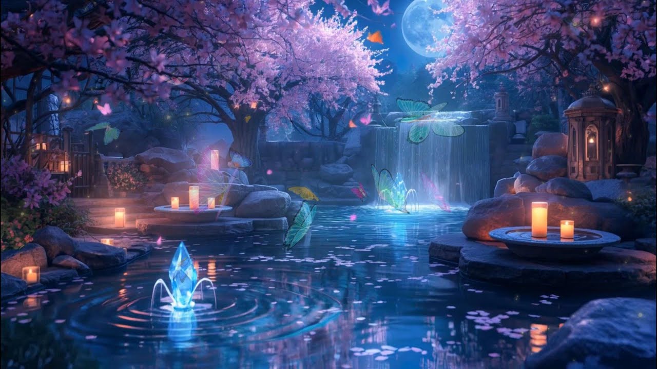 Insomnia Cure Tonight — Gentle Water Sounds & Healing Piano for Deep Sleep & Stress Relief