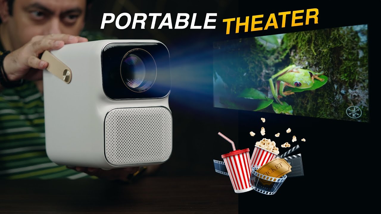 XIAOMI Wanbo T6 max 1080p and Supports side projection (portable theater)
