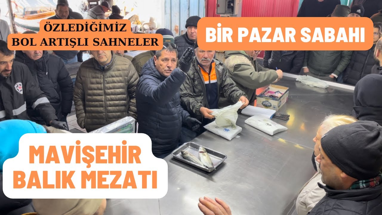 BİR PAZAR SABAHI KLASİĞİ MAVİŞEHİR MEZATI #balık #mezat #balıkmezatı